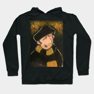 VINTAGE FOOTBALL FAN - BLACK AND GOLD Hoodie